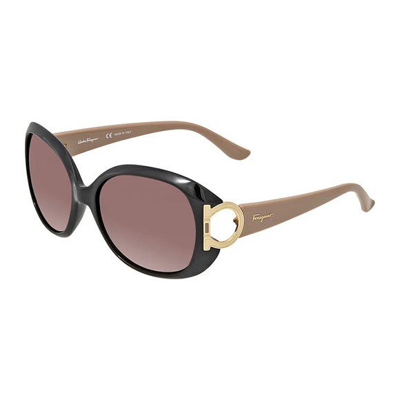 Salvatore Ferragamo sunglasses SF668 001Black/Tuape/Brown...